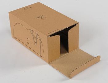 친절한 브라운 기술 종이상자 저장 상자 생물 분해 가능한 Eco