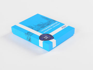 파란 작은 마분지 선물 상자 전자 상거래 포장 선박 우송자 상자