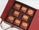빨간 호화스러운 단단한 마분지 선물 상자 Foldable 유형 초콜렛 포장