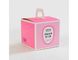 분홍색 Foldable 음식 급료 판지 상자 경량 케이크 포장